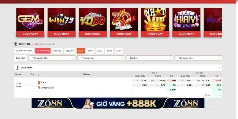 Bảng kèo Ligue 1 với đa dạng các tỷ lệ cược hấp dẫn